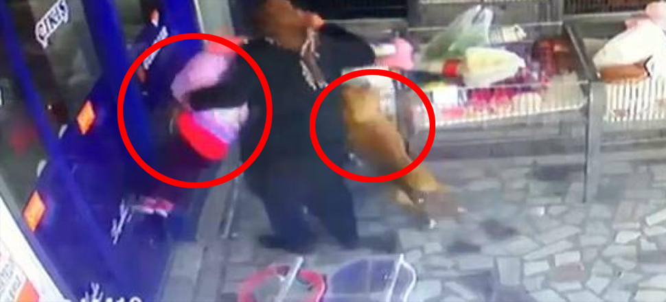 Anneanne ve torununa dehşeti yaşattı