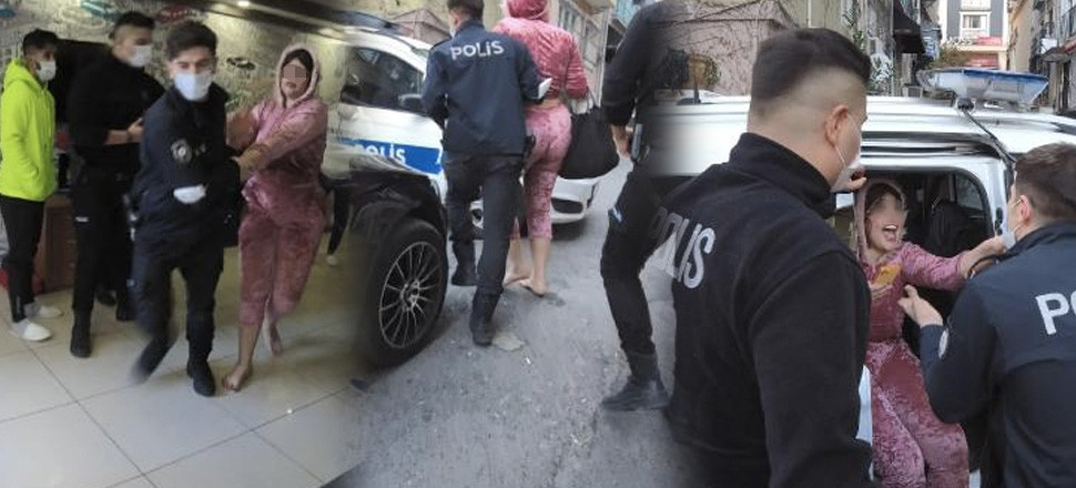 Turist kadın ortalığı birbirine kattı!