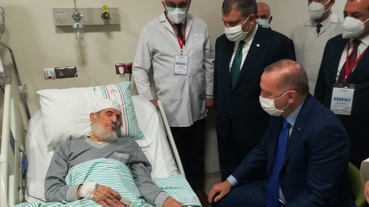 Erdoğan Fethi Sekin’in babası ile kanaat önderi Nazırlı’yı ziyaret etti
