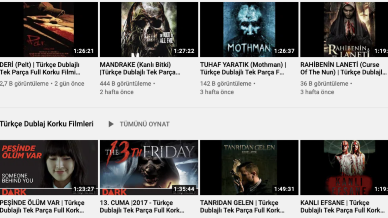 Bu YouTube kanalına giren korkuya doyacak