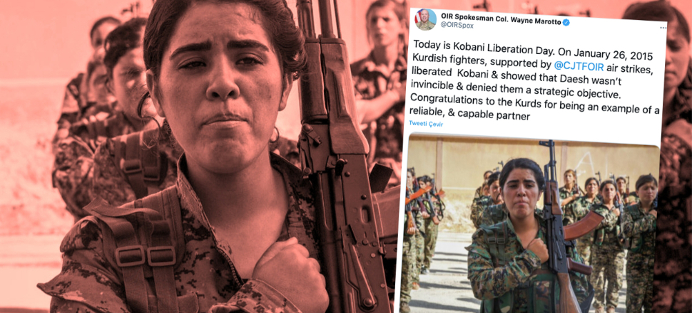 ABD'den terör örgütüne Kobani kutlaması