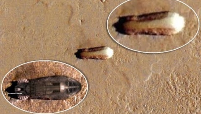 Mars'ta UFO benzeri bir cisim tespit edildi!