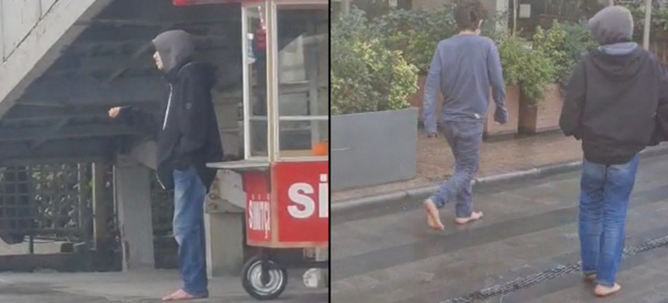 Dilencilerin 'çıplak ayak' oyunu