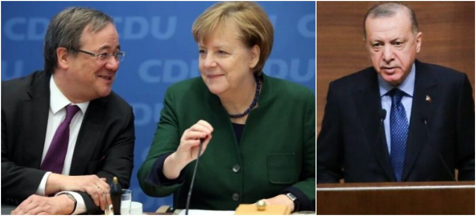 Erdoğan, Merkel'in halefiyle görüştü