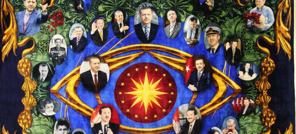 Erdoğan sevgisini halıya işledi