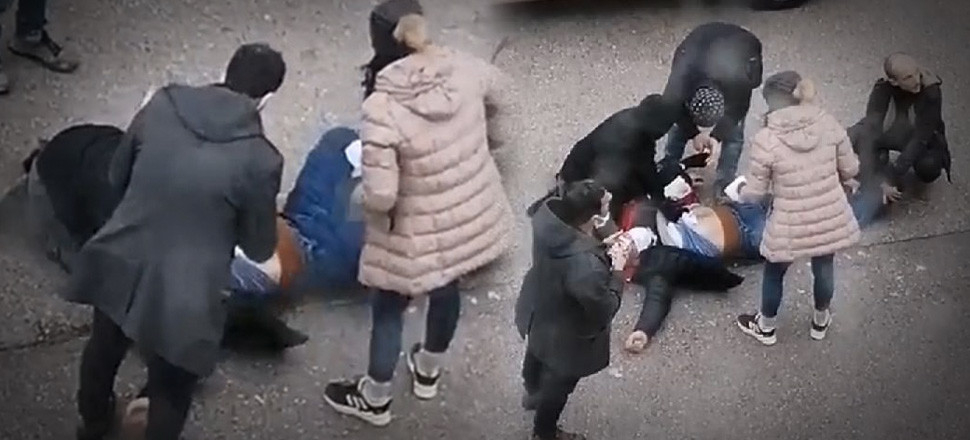Husumetlisi ile bir kadını sokak ortasında vurduktan sonra aynı silahla canına kıydı!