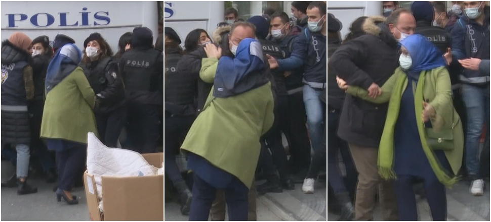 HDP'li Hüda Kaya polise böyle saldırdı