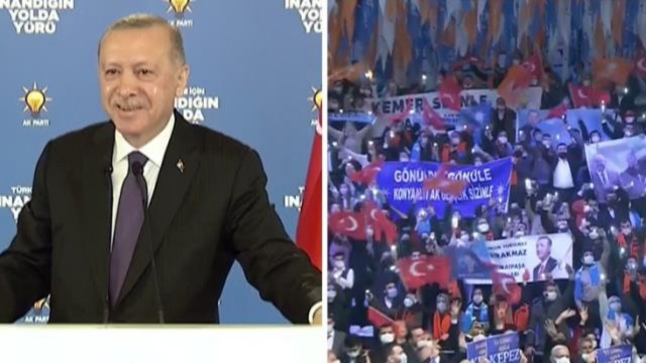 Erdoğan'a Müslüm Gürses'li karşılama