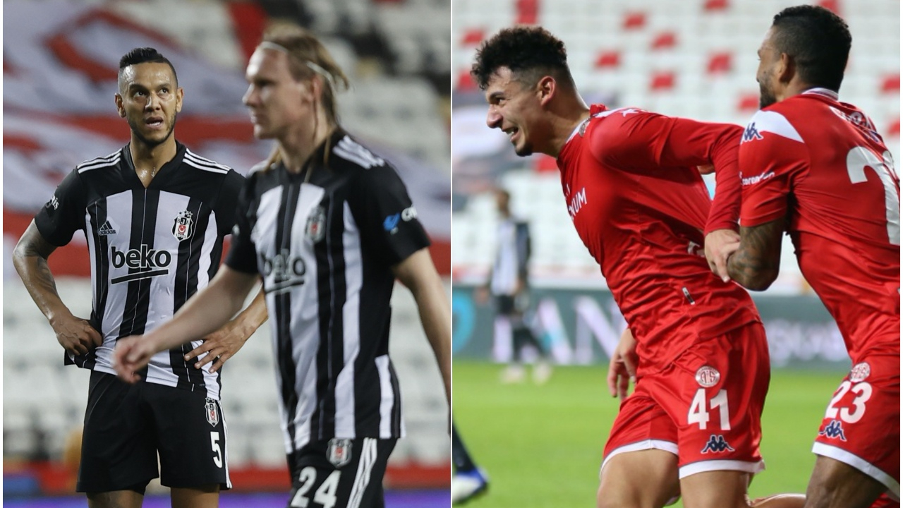 Antalyaspor ile Beşiktaş 23. hafta mücadelesinde 1-1 berabere kaldı