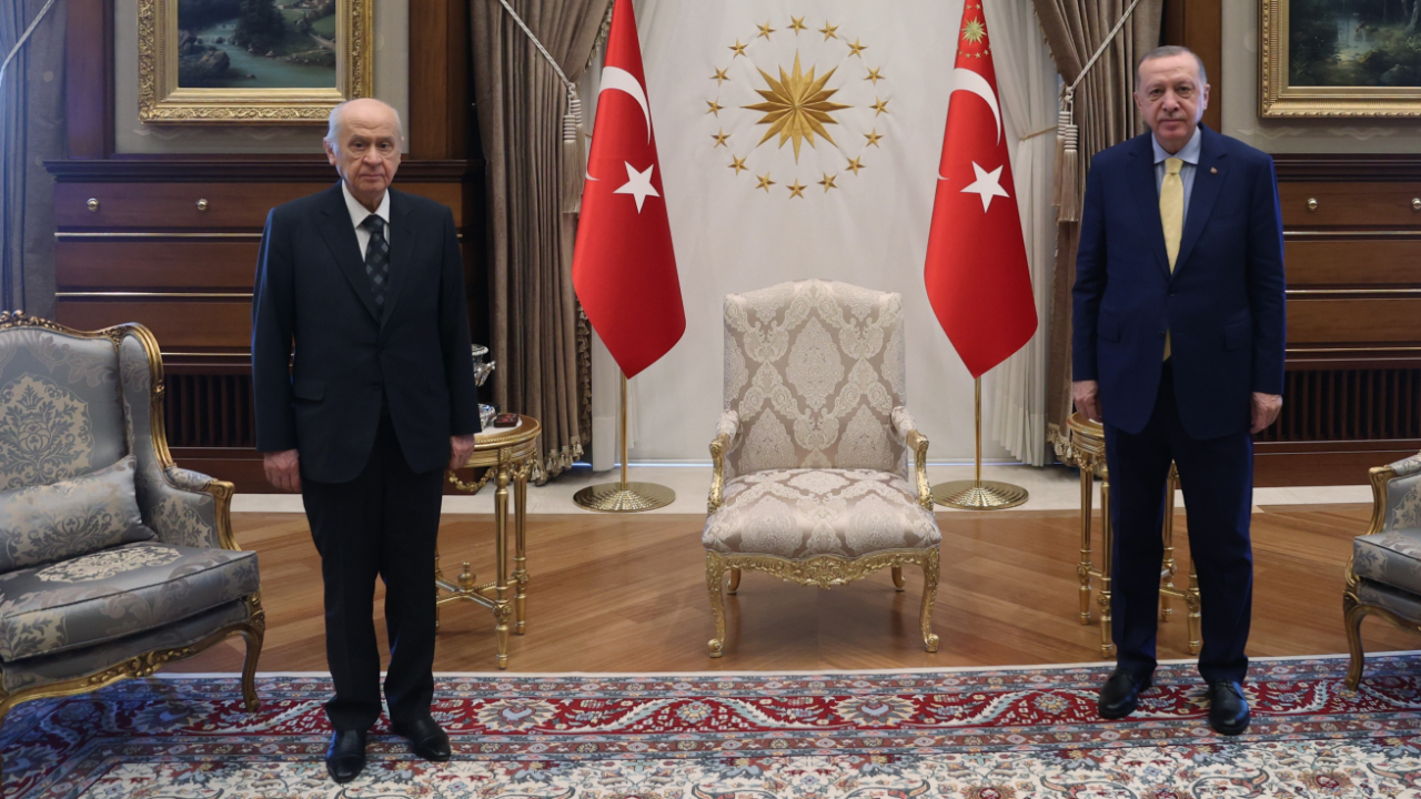 Cumhurbaşkanı Erdoğan, Bahçeli'yi kabul etti