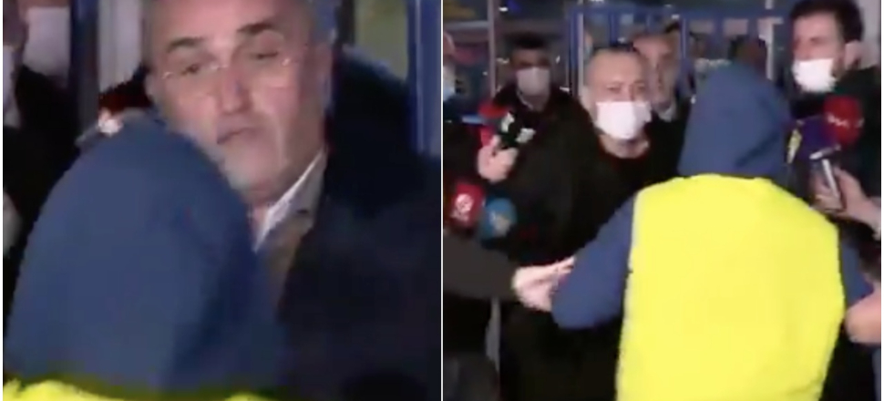 Rambo Okan, Abdürrahim Albayrak'a saldırdı