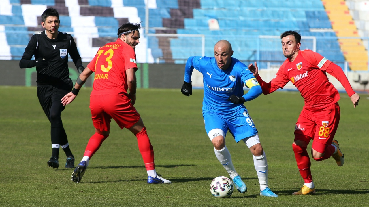 BB Erzurumspor ile Kayserispor puanları paylaştı