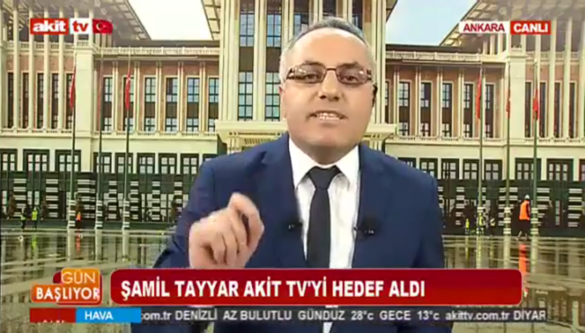 Akit TV'de Şamil Tayyara kavgada söylenmeyecek sözler!