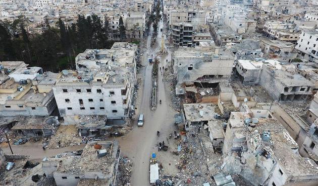 Anadolu Ajansı El Bab'ı havadan görüntüledi!