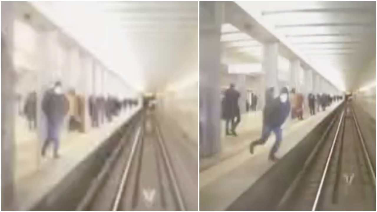Metro istasyonunda ölüme böyle yürüdü