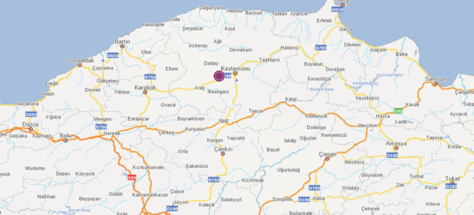 Kastamonu'da 4,5 büyüklüğünde deprem! Çankırı'da da hissedildi