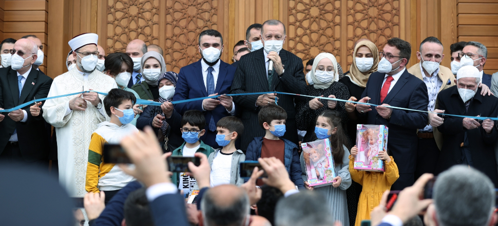 Erdoğan, Ahmet Erdoğan Camii açılışını gerçekleştirdi