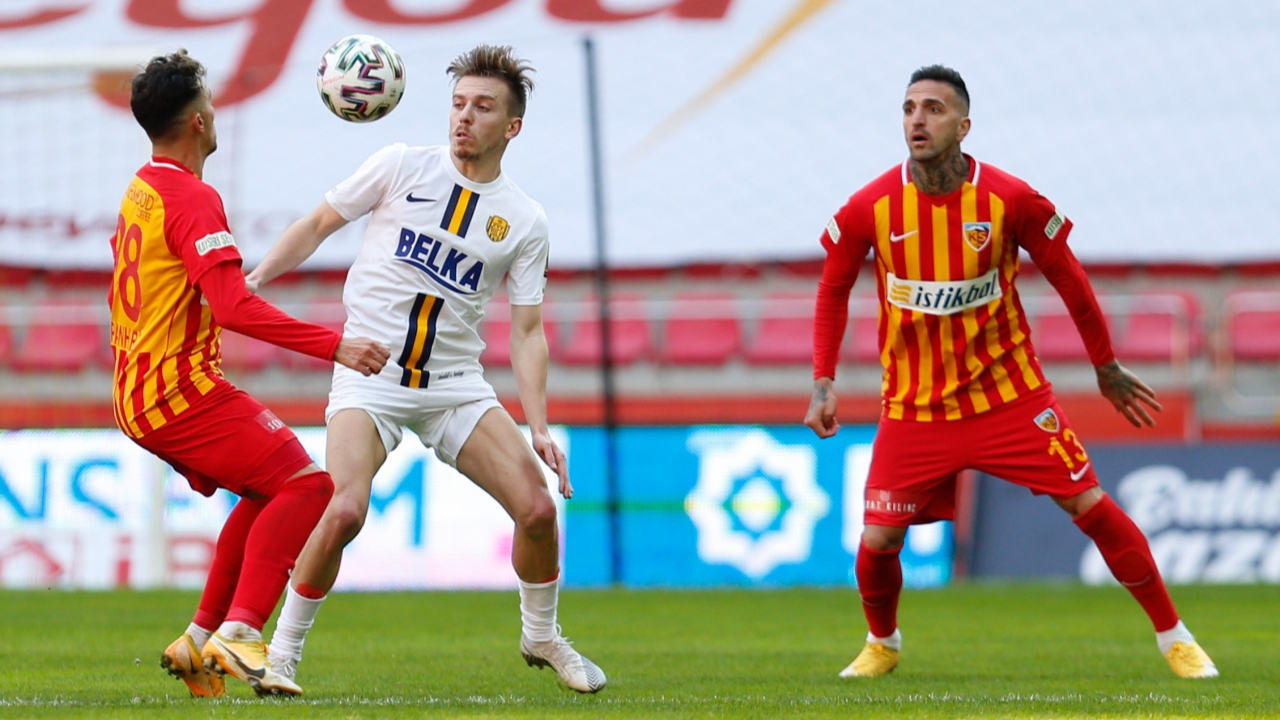 Kayserispor-Ankaragücü maçından gol sesi çıkmadı