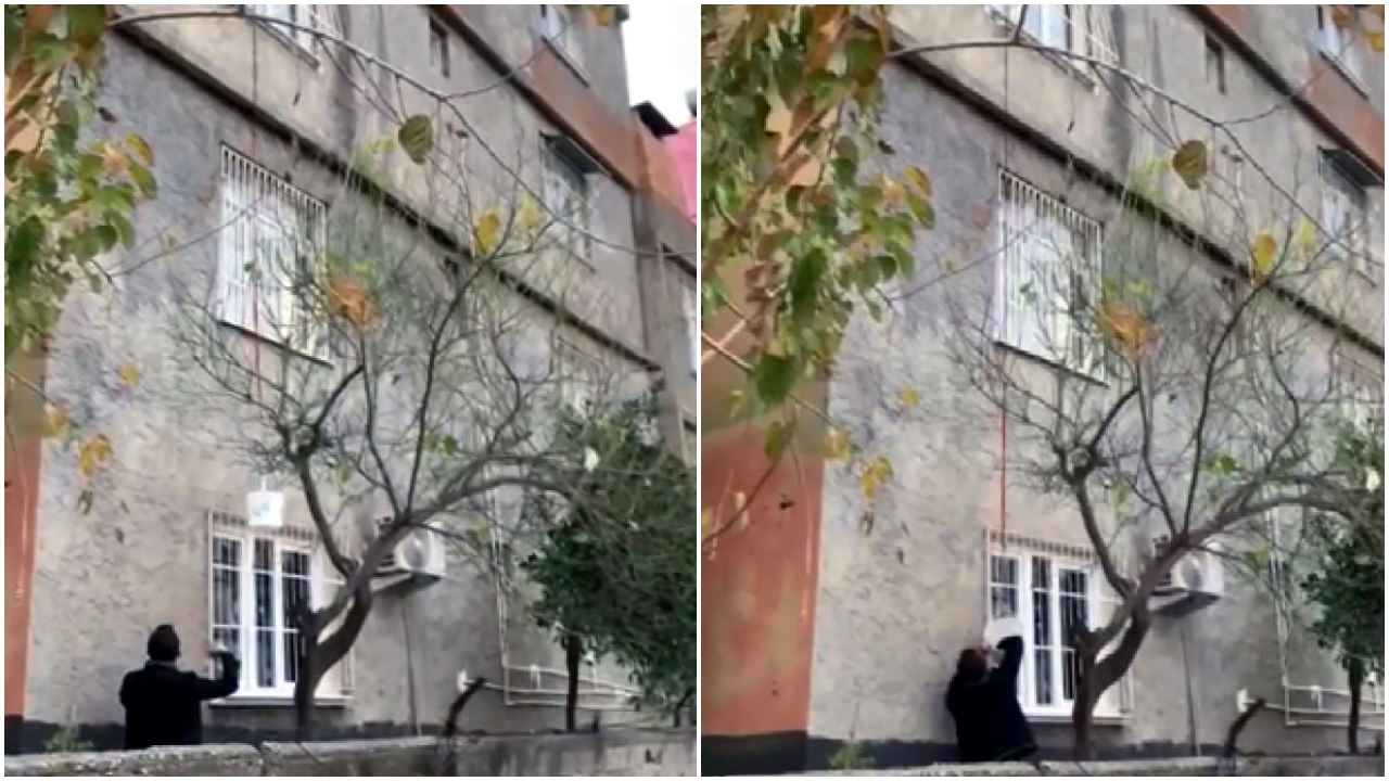 Sepet sarkıtan torbacıya suçüstü