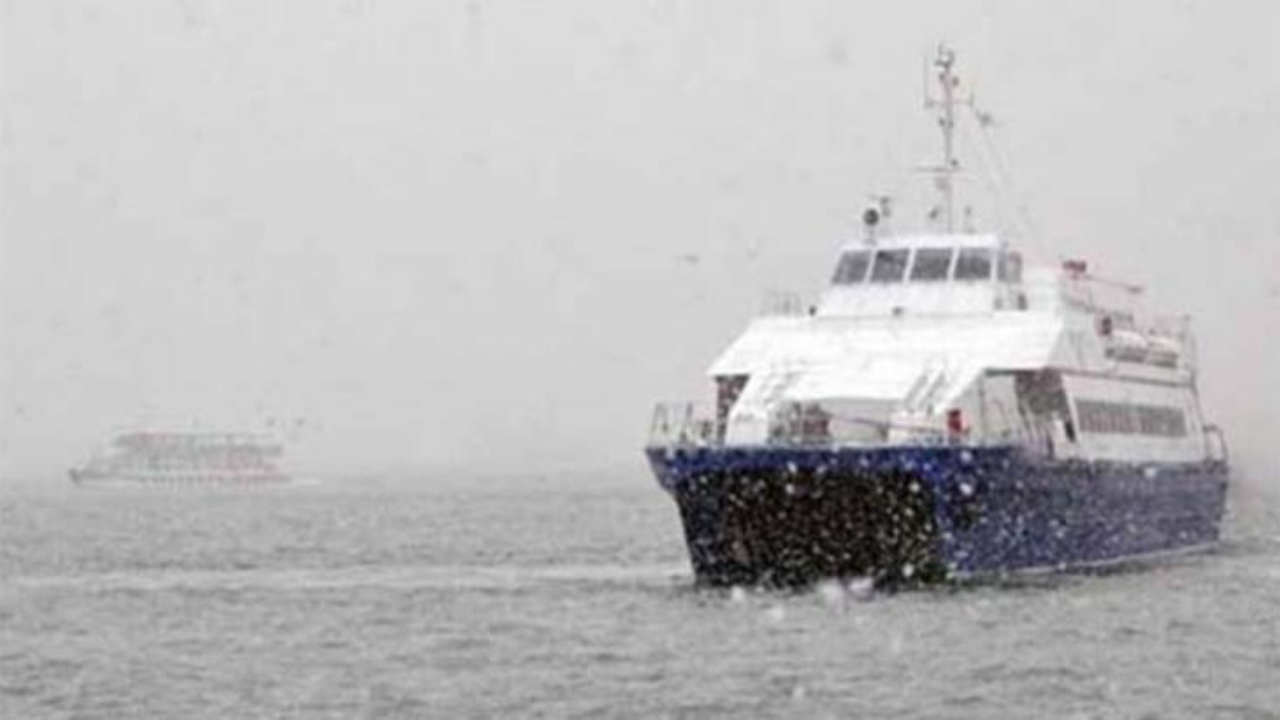 İstanbul'da deniz ulaşımına tipi engeli