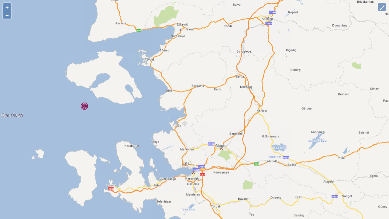İzmir açıklarında korkutan deprem