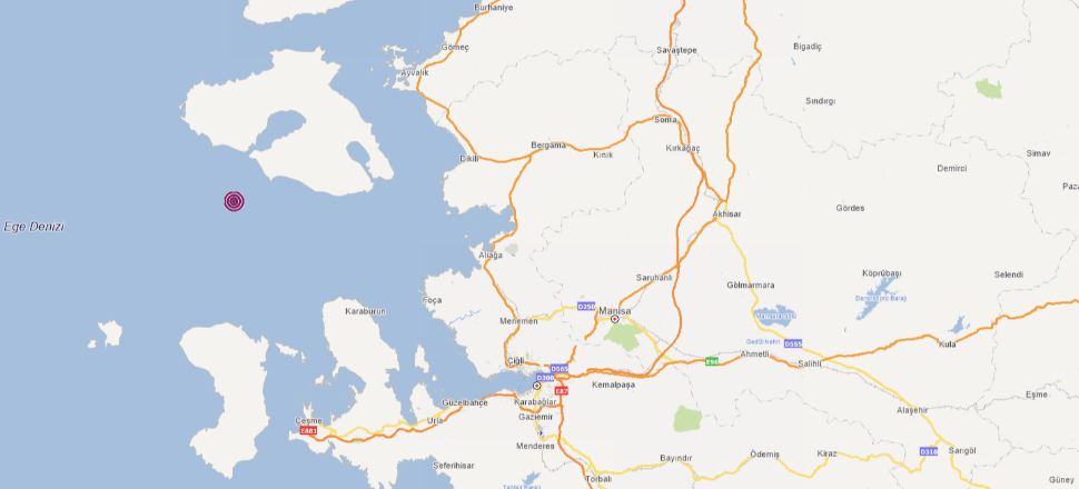 İzmir açıklarında korkutan deprem