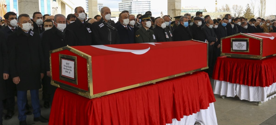 Gara şehitleri uğurlanıyor