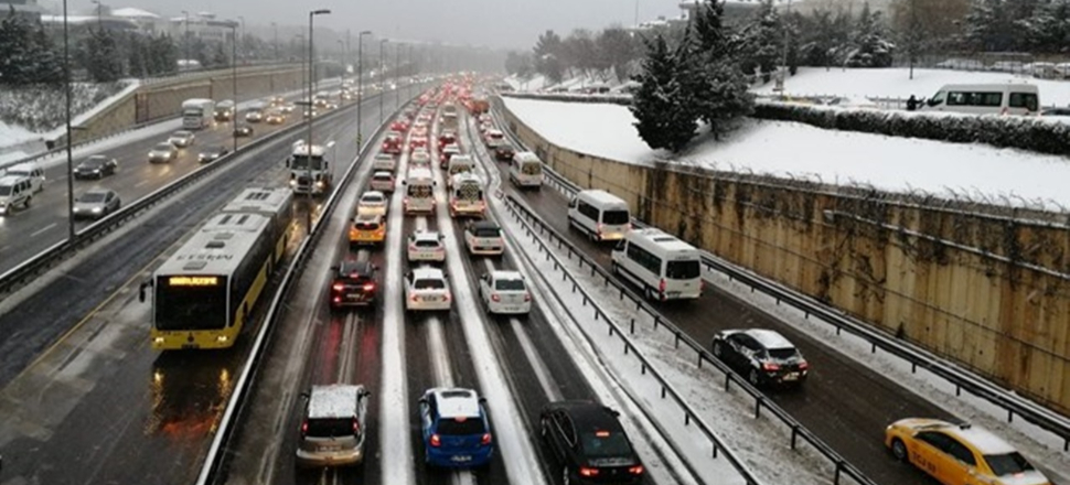 İstanbul trafiği durma noktasında