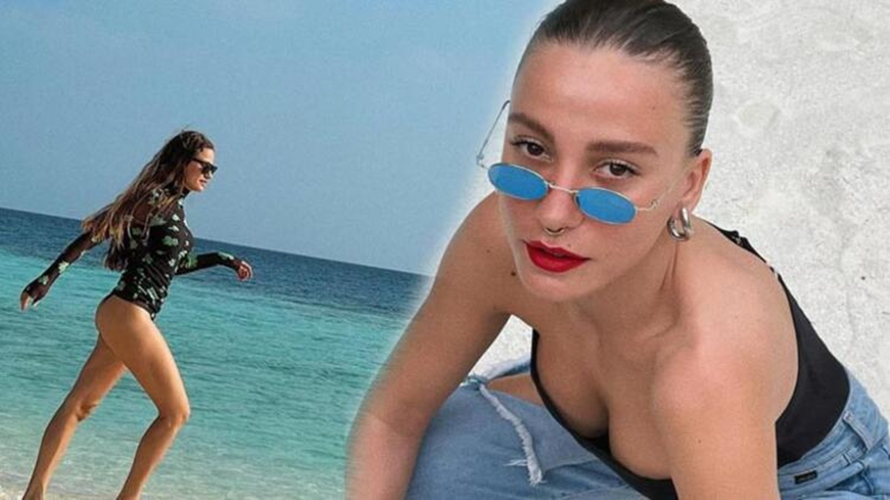 Serenay Sarıkaya'dan cesur tatil pozları!
