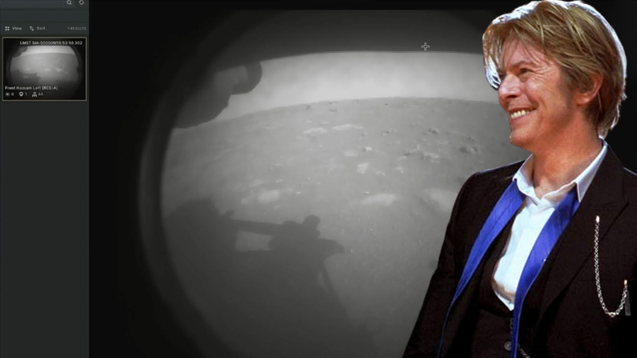Perseverance Kızıl Gezegen'e 'Life on Mars' eşliğinde indi
