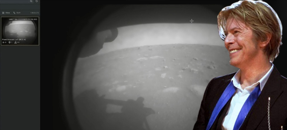 Perseverance Kızıl Gezegen'e 'Life on Mars' eşliğinde indi