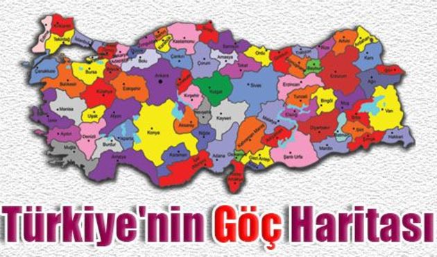 TÜİK, Türkiye’nin 'Göç Haritası'nı açıkladı