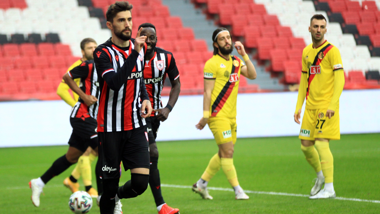 Samsunspor'dan Eskişehirspor'a yarım düzine gol