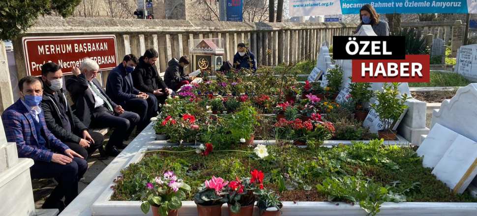 Fatih Erbakan'dan babası Necmettin Erbakan'ın kabrine ziyaret
