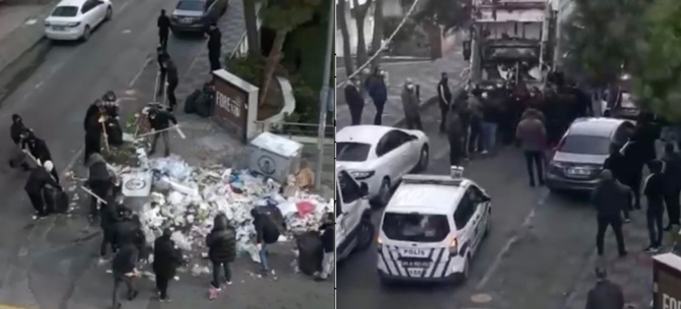 Maltepe'de vatandaş çöp toplamaya devam ediyor