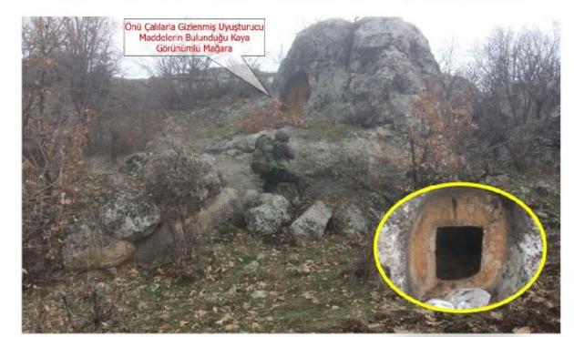 PKK sığınağında ısı güdümlü füze ele geçirildi