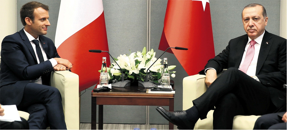 Cumhurbaşkanı Erdoğan Macron ile görüştü