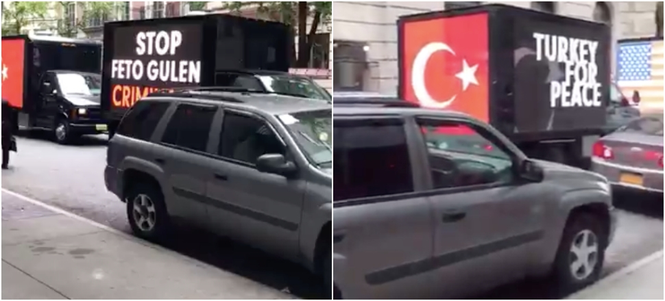 'Stop Gülen' kamyonları sokaklarda!
