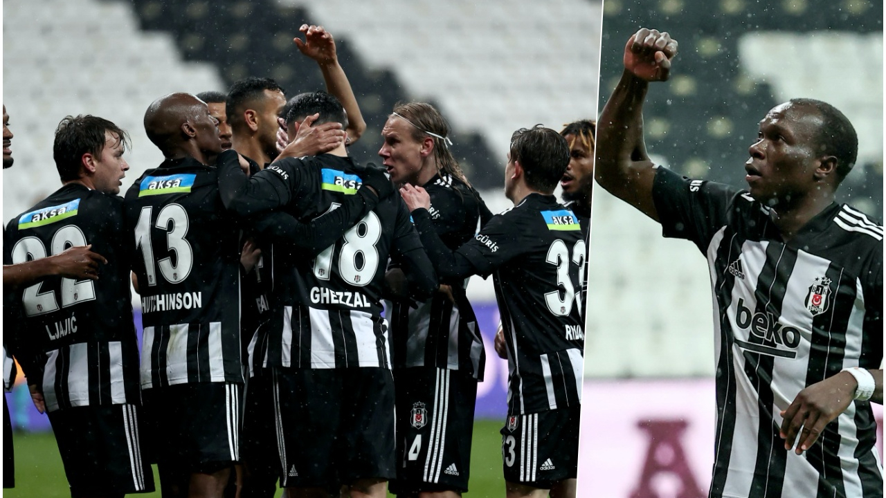 Gaziantep FK'yı 2-1'le geçen Beşiktaş galibiyet serisini 5 maça çıkardı