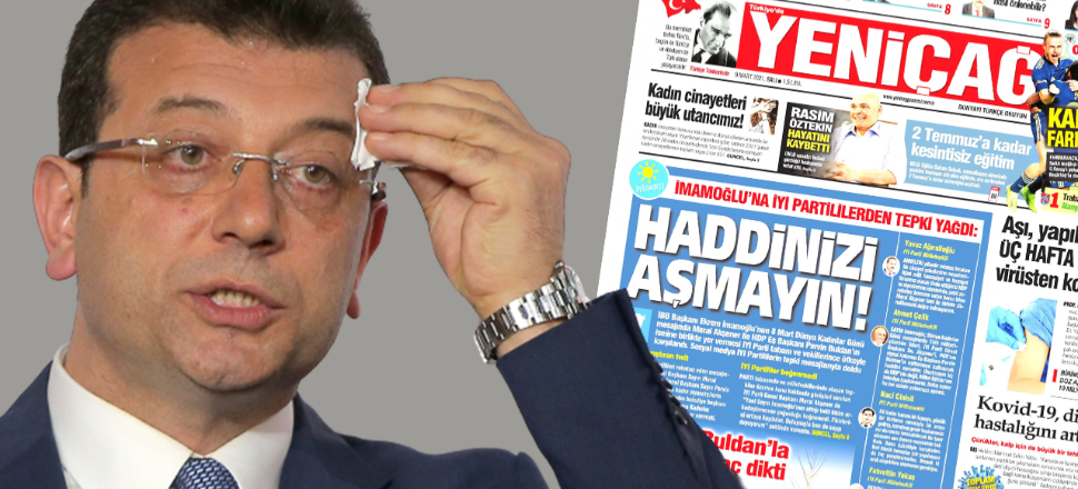 Yeniçağ İmamoğlu'nu manşetten uyardı