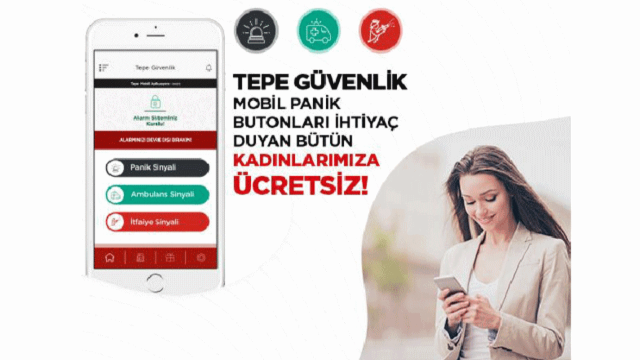 TEPE Güvenlik'ten kadınlar için yeni uygulama