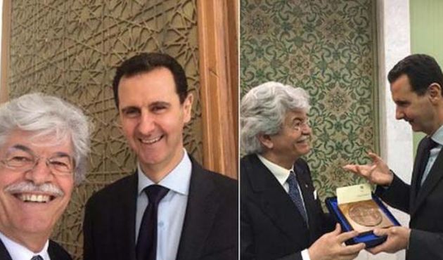 Esed'le selfie skandalı! İtalyan senatöre büyük tepki...