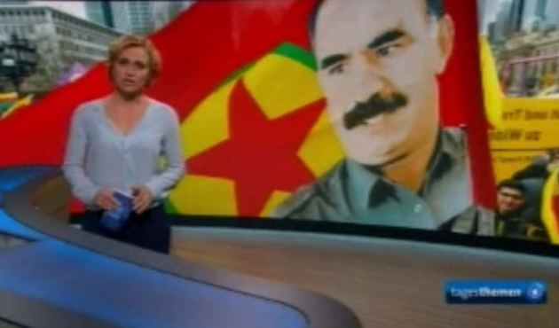 Alman devlet televizyonunda Öcalan görüntüleriyle 'hayır' propagandası!