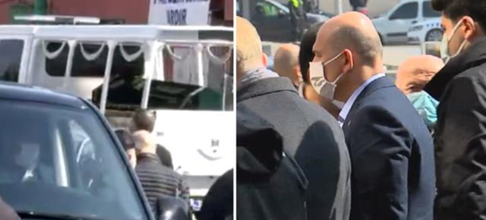 Bakan Soylu annesinin cenazesini hastaneden aldı
