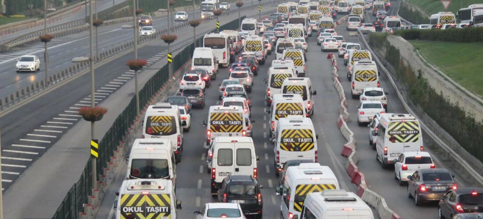 İstanbul'da trafik yoğunluğu yüzde 71