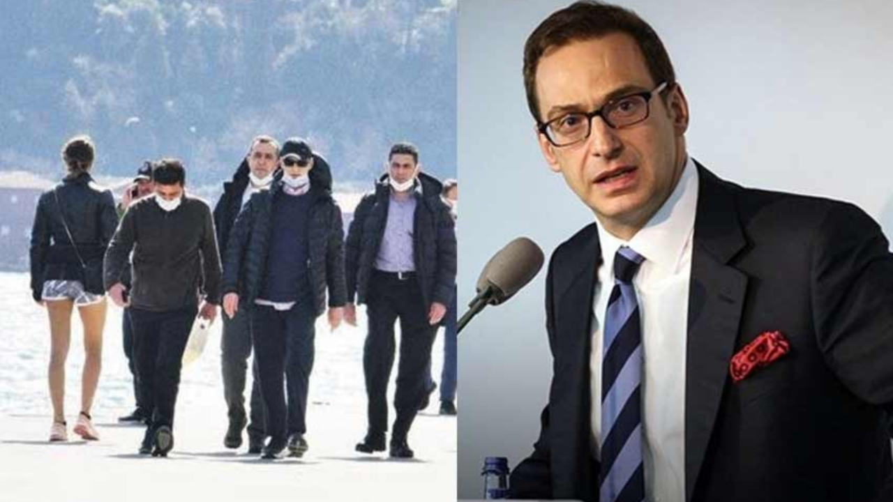 Ömer Koç 'tan 3 korumayla sahil yürüyüşü