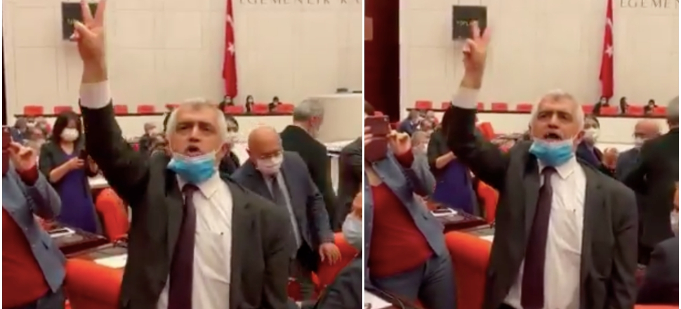 Meclis'te PKK/PYD sloganı