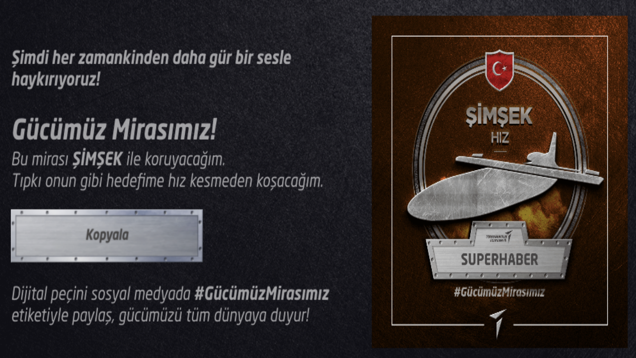 TUSAŞ’tan beğeni toplayan peç kampanyası