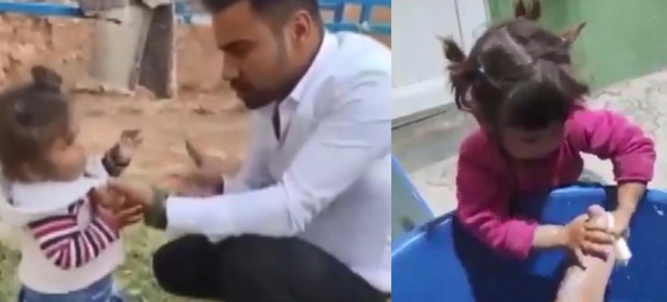 Küçük kızına attığı tokatı paylaşan babadan yeni hamle