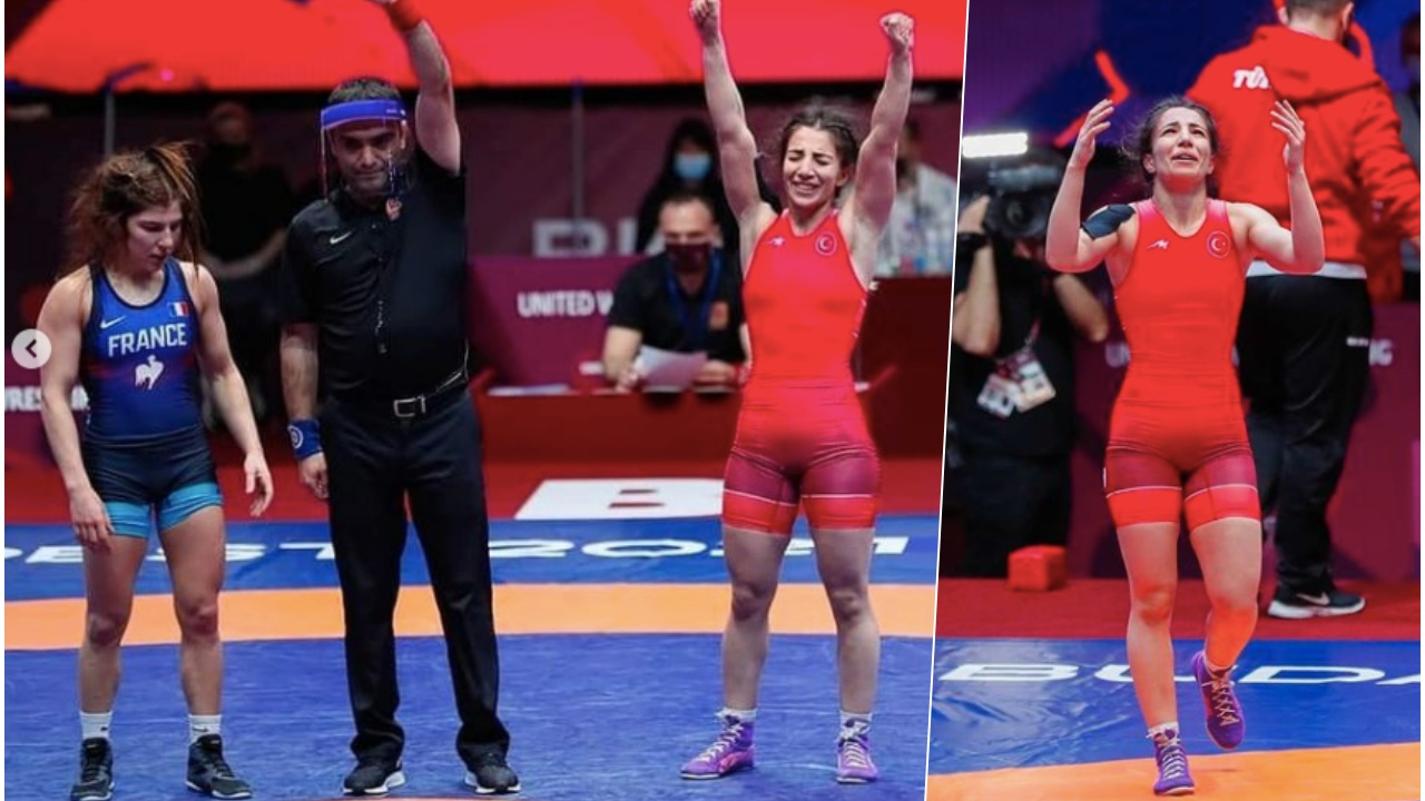 Milli güreşçi Evin Demirhan, Tokyo Olimpiyatları'na kota aldı